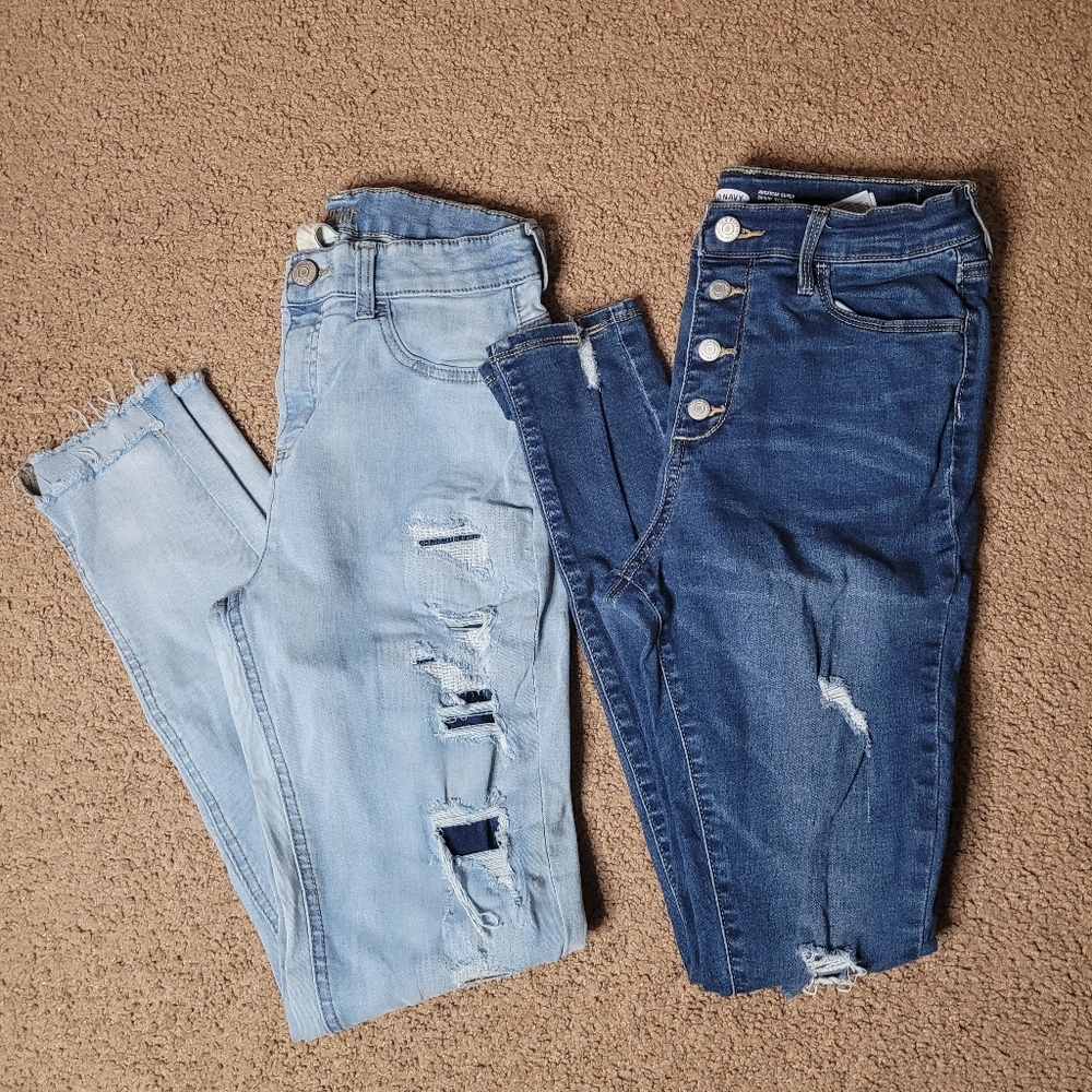 Justice and Old Navy Skinny Jegging Jean lot sz 16